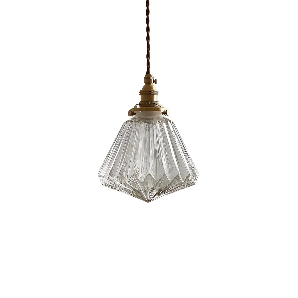 Industrial Clear Glass Pendant Light for Kitchen Island