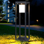 Contemporary Metal Black Open Landscape Lighting