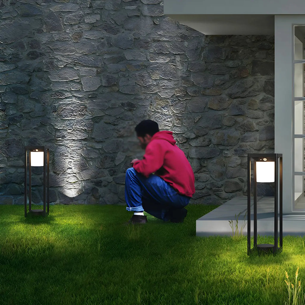 Contemporary Metal Black Open Landscape Lighting