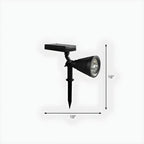 Modern Solar Sleek Cone Landscape Lighting