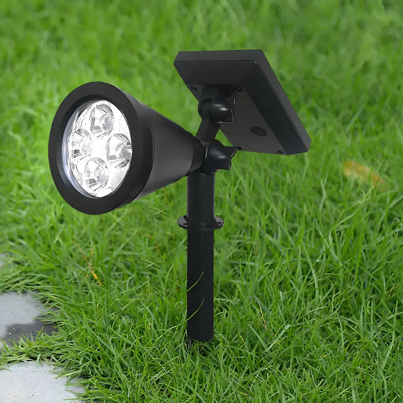 Modern Solar Sleek Cone Landscape Lighting