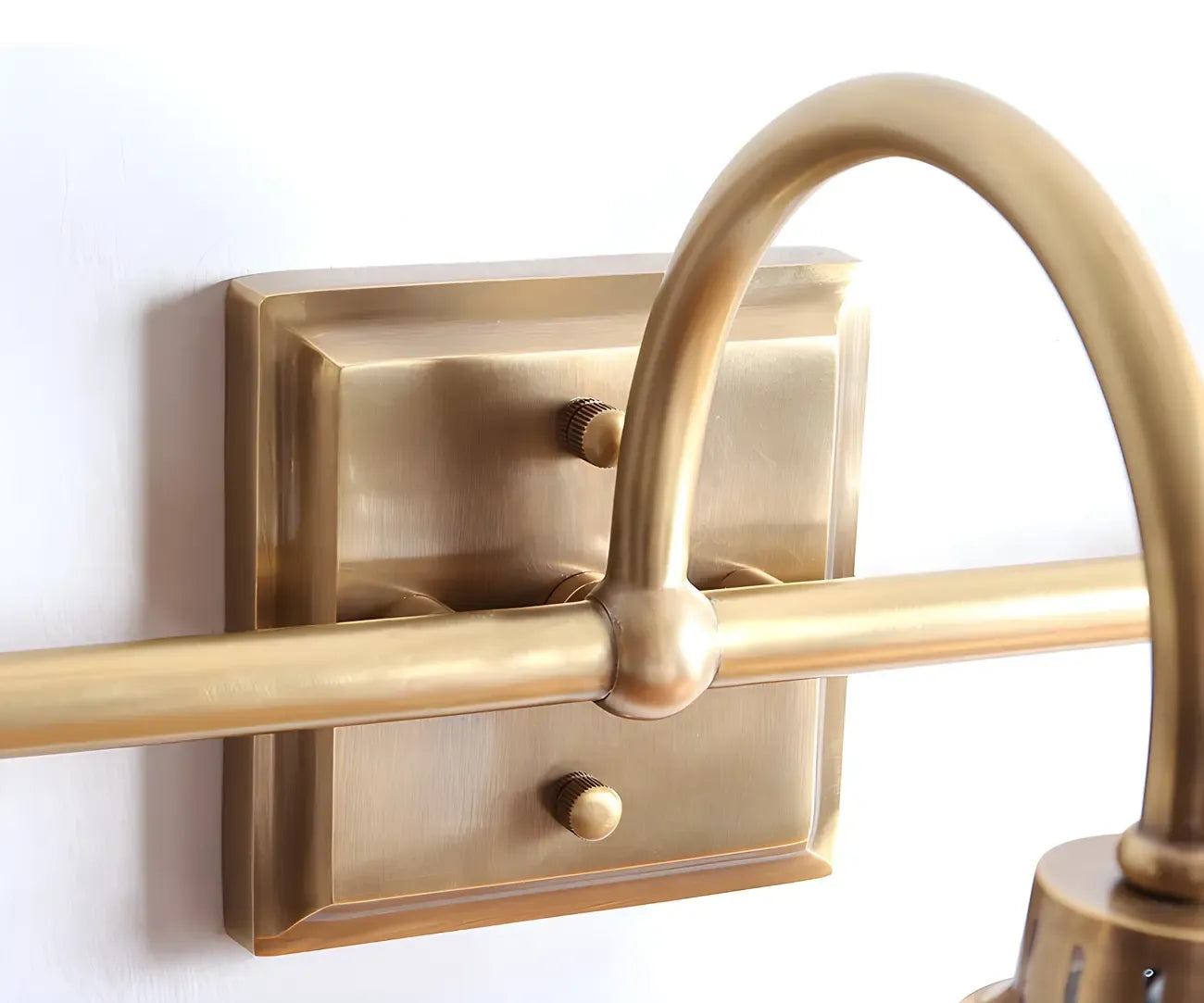 Glam Brass Vanity Lights with Prismatic Glass Shade for Bathroom