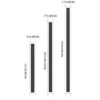 Modern Metal Black Linear Outdoor LED Wall Light Fixture