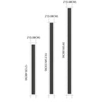 Modern Metal Black Linear Outdoor LED Wall Light Fixture