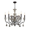 Black Classical Metal Crystal Chandelier Vintage Design