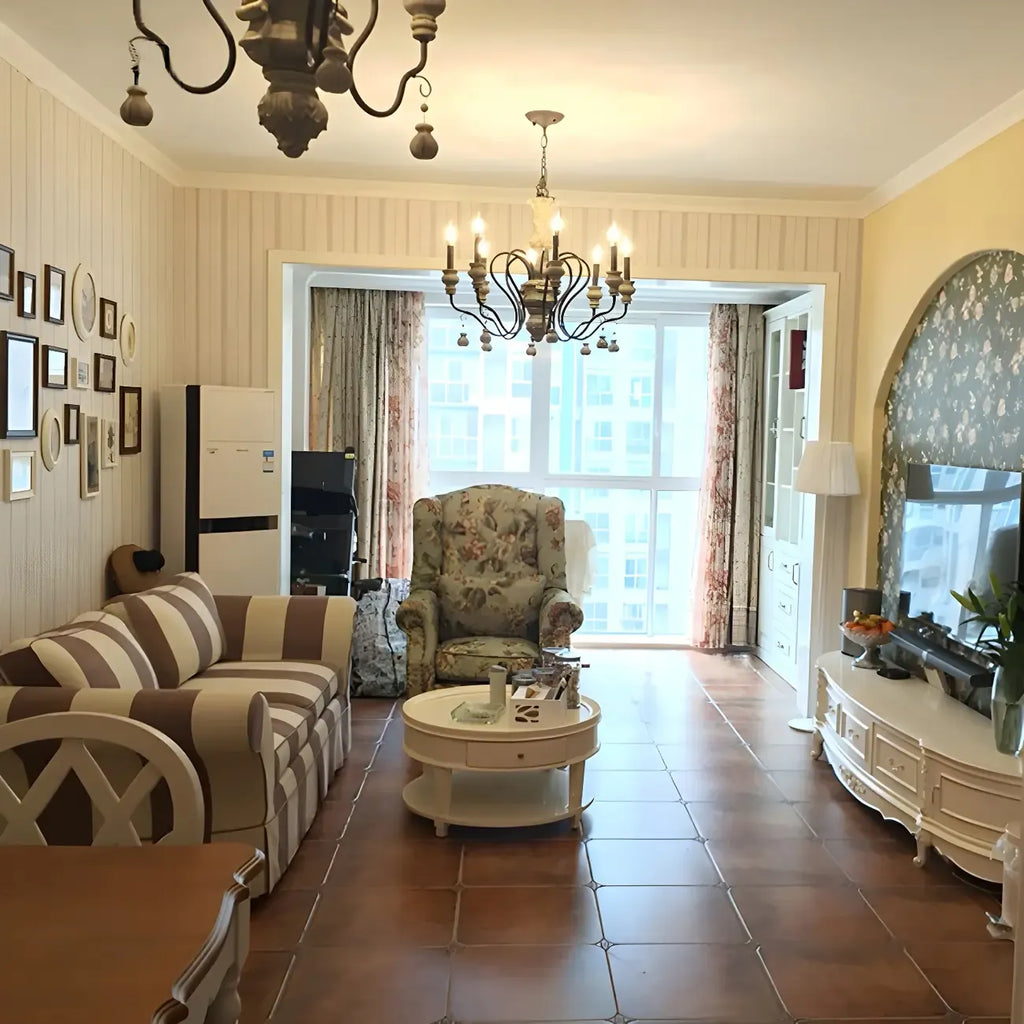 Black Classical Metal Crystal Chandelier Vintage Design