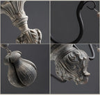 Black Classical Metal Crystal Chandelier Vintage Design