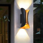 Modern Hourglass Metal LED Outdoor Wall Light