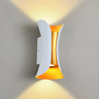 Modern Hourglass Metal LED Outdoor Wall Light