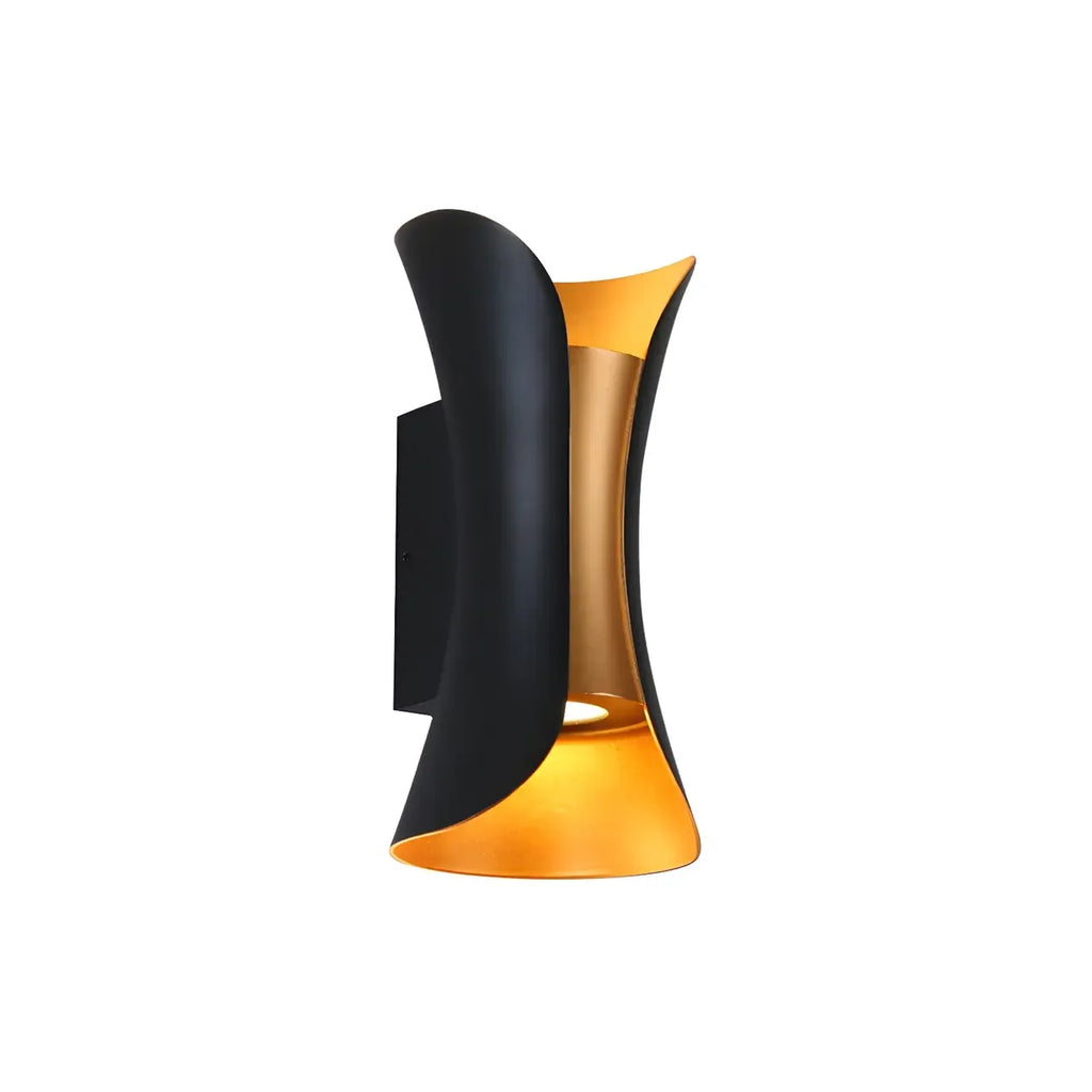 Modern Hourglass Metal LED Outdoor Wall Light