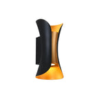 Modern Hourglass Metal LED Outdoor Wall Light