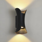 Modern Hourglass Metal LED Outdoor Wall Light