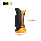 Modern Hourglass Metal LED Outdoor Wall Light