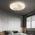 Modern Moon Design Dimmable LED Flush Mount Ceiling Light