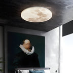 Modern Moon Design Dimmable LED Flush Mount Ceiling Light