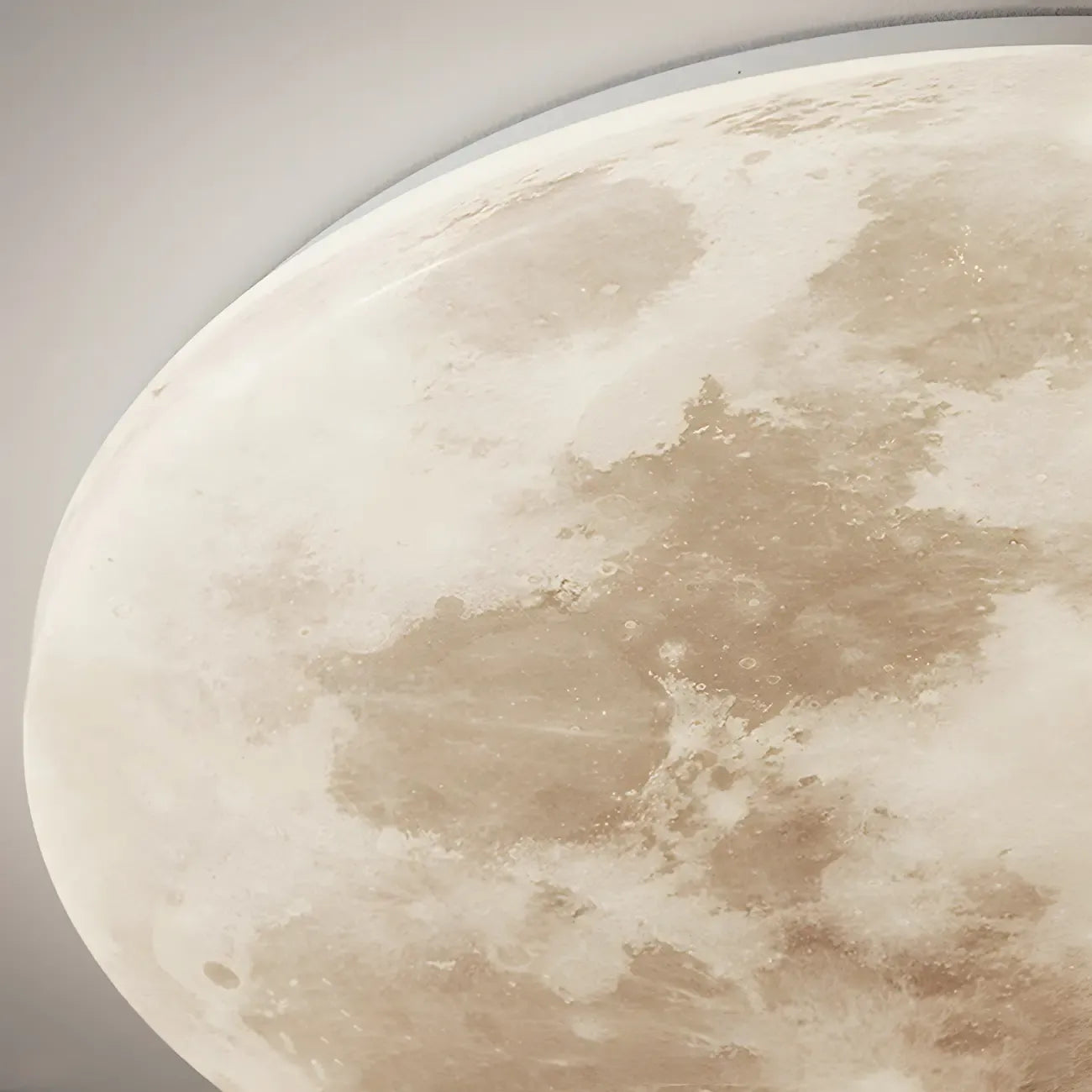 Modern Moon Design Dimmable LED Flush Mount Ceiling Light