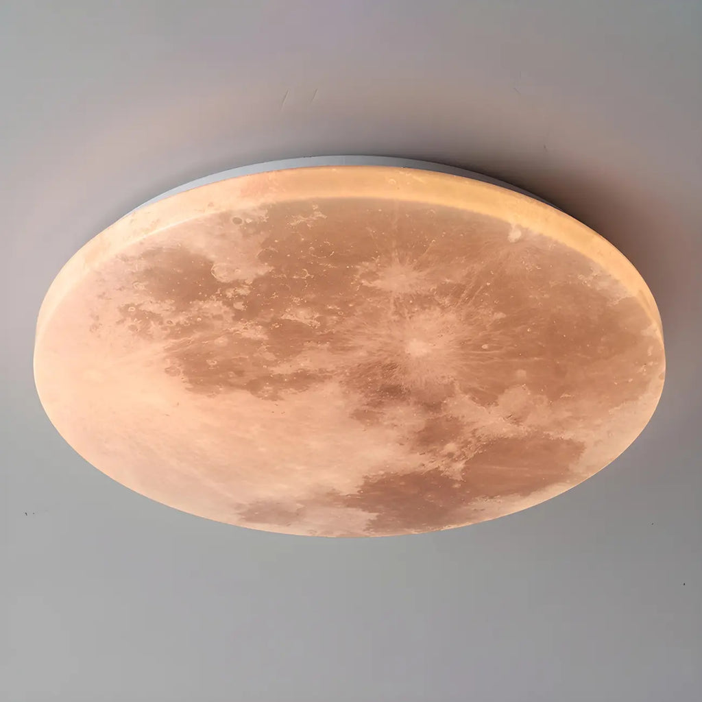 Modern Moon Design Dimmable LED Flush Mount Ceiling Light