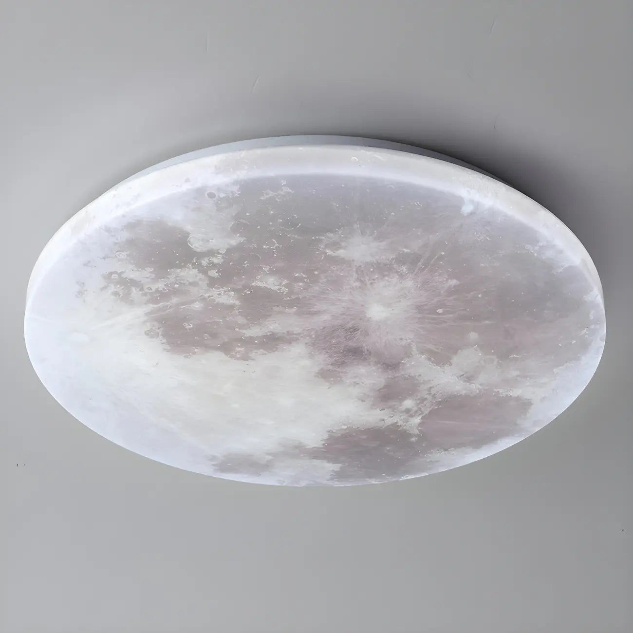 Modern Moon Design Dimmable LED Flush Mount Ceiling Light