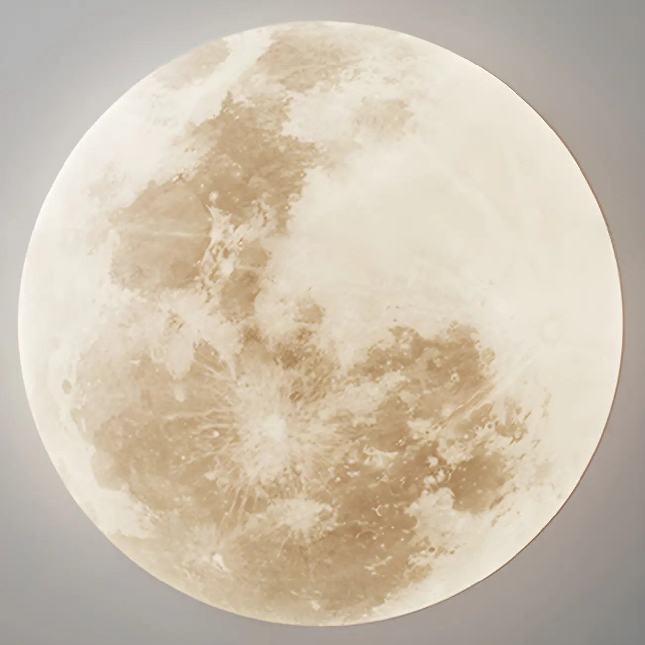 Modern Moon Design Dimmable LED Flush Mount Ceiling Light