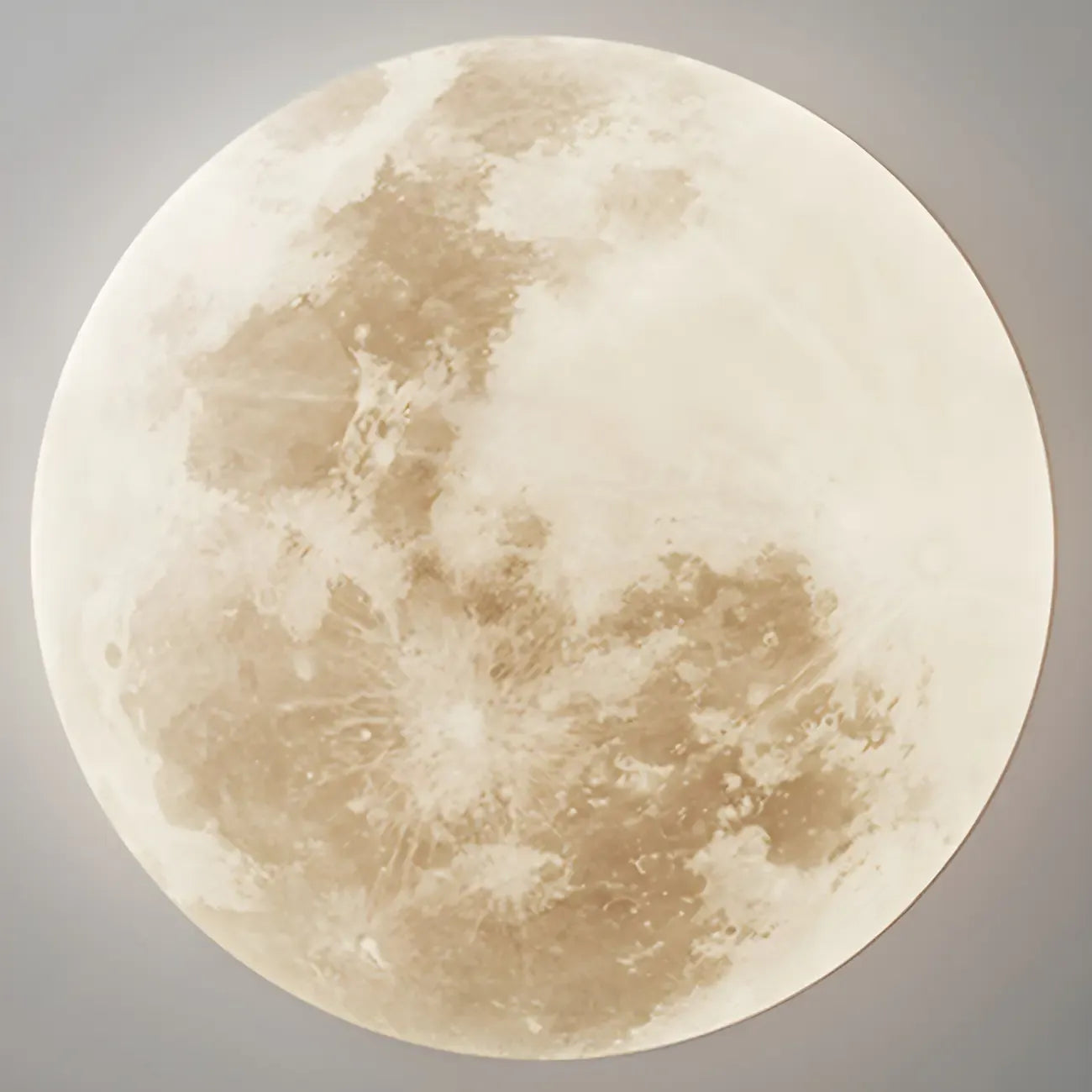 Modern Moon Design Dimmable LED Flush Mount Ceiling Light