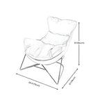 Modern Fabric Accent Chair with Pillow Back