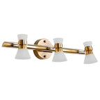 Modern Gold Cone Shade Bathroom Vanity Light LED Fixture