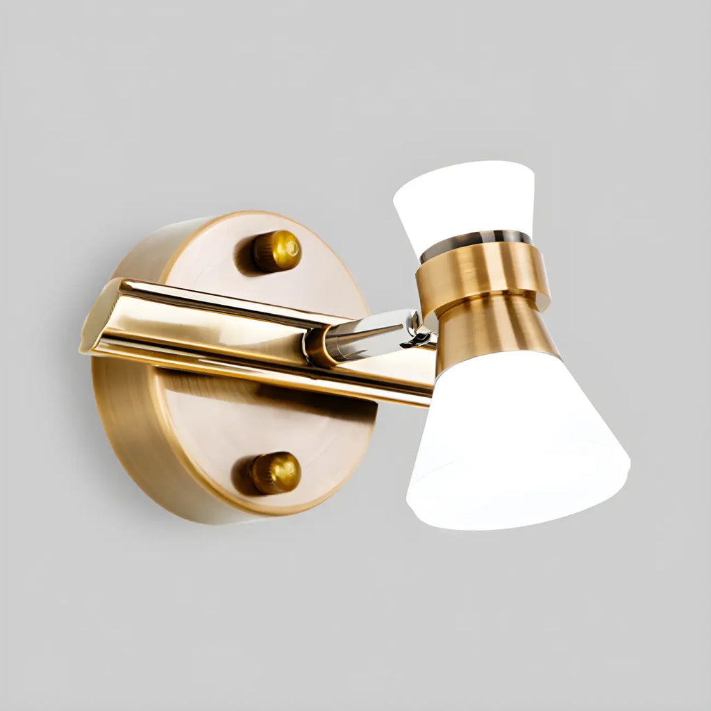 Modern Gold Cone Shade Bathroom Vanity Light LED Fixture