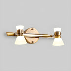 Modern Gold Cone Shade Bathroom Vanity Light LED Fixture