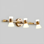 Modern Gold Cone Shade Bathroom Vanity Light LED Fixture