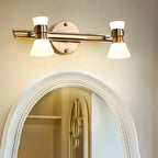 Modern Gold Cone Shade Bathroom Vanity Light LED Fixture