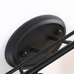 Modern Black Metal Flower Glass Bathroom Vanity Light