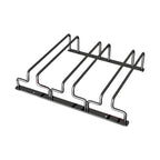 Contemporary Metal Hanging Wine Glass Rack Black