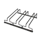 Contemporary Metal Hanging Wine Glass Rack Black