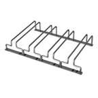 Contemporary Metal Hanging Wine Glass Rack Black