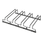 Contemporary Metal Hanging Wine Glass Rack Black