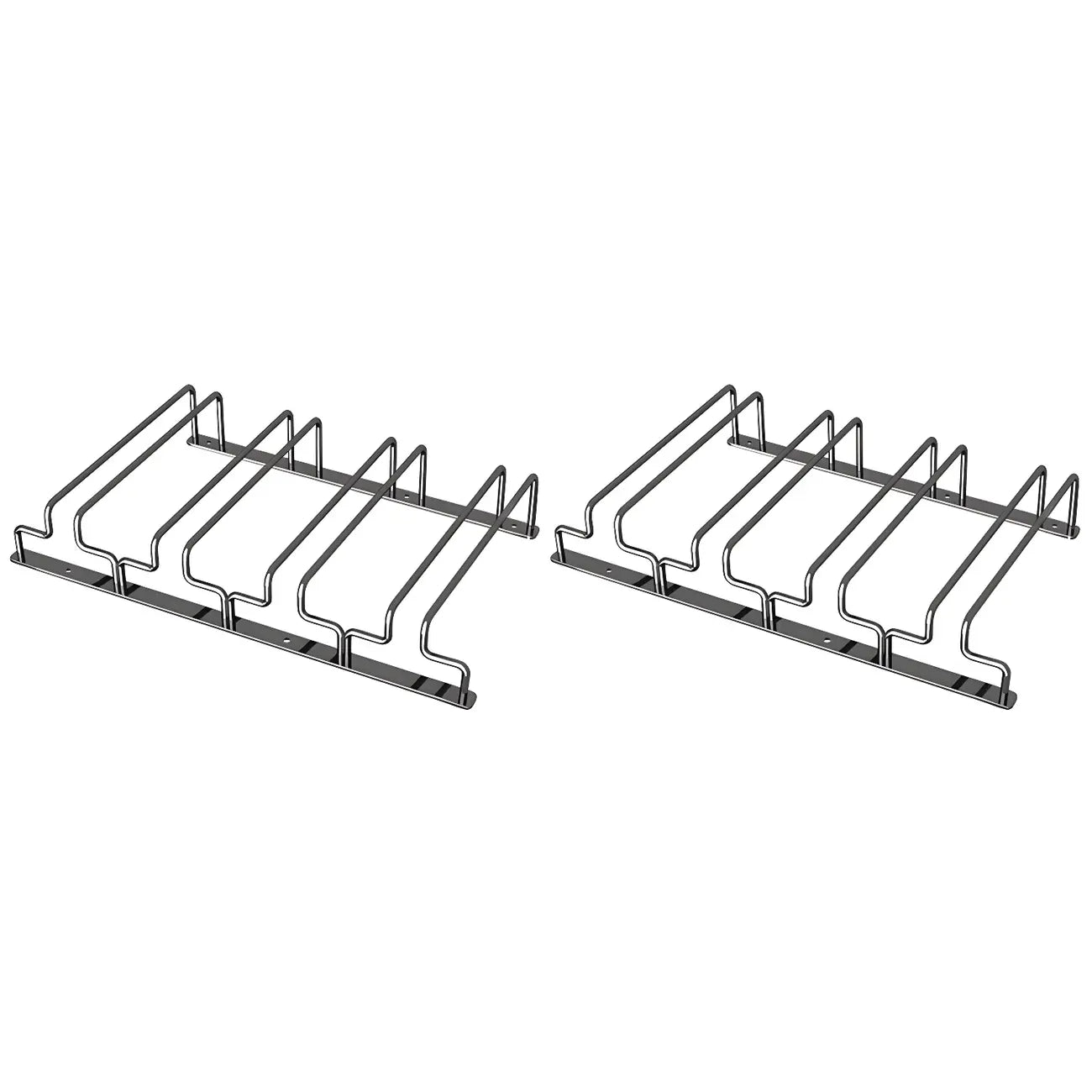 Contemporary Metal Hanging Wine Glass Rack Black