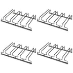 Contemporary Metal Hanging Wine Glass Rack Black