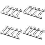 Contemporary Metal Hanging Wine Glass Rack Black