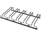 Contemporary Metal Hanging Wine Glass Rack Black