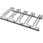 Contemporary Metal Hanging Wine Glass Rack Black
