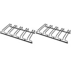 Contemporary Metal Hanging Wine Glass Rack Black