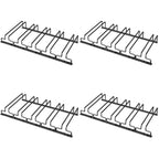 Contemporary Metal Hanging Wine Glass Rack Black