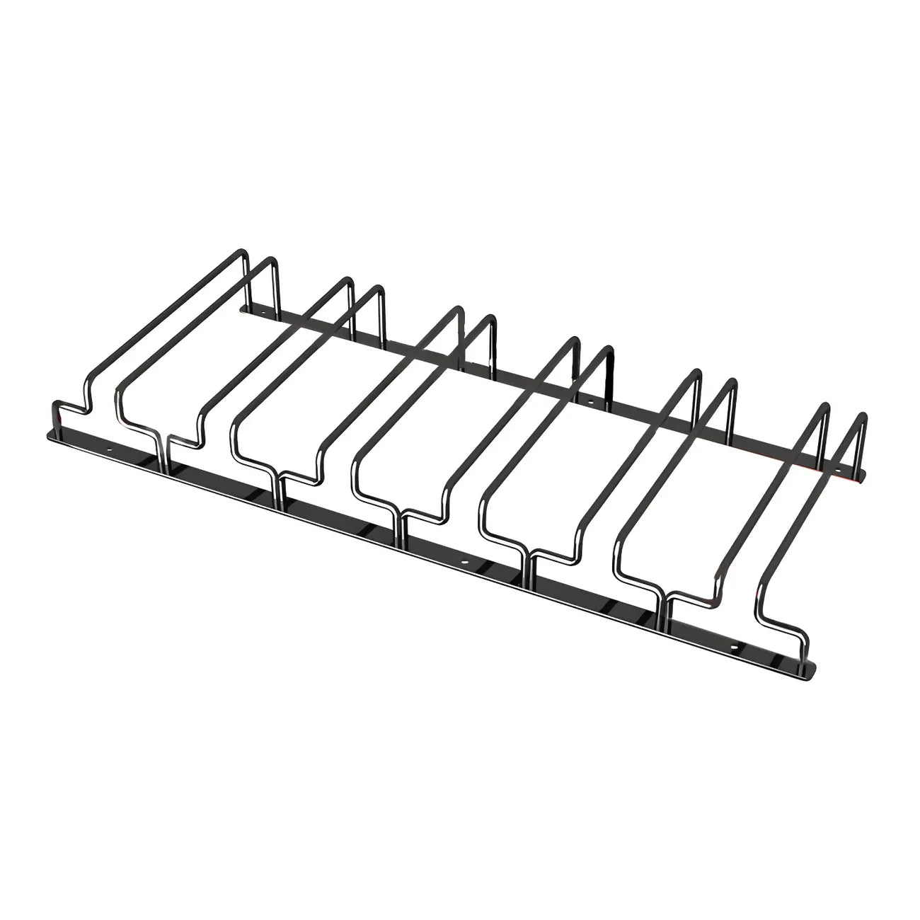 Contemporary Metal Hanging Wine Glass Rack Black