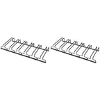 Contemporary Metal Hanging Wine Glass Rack Black