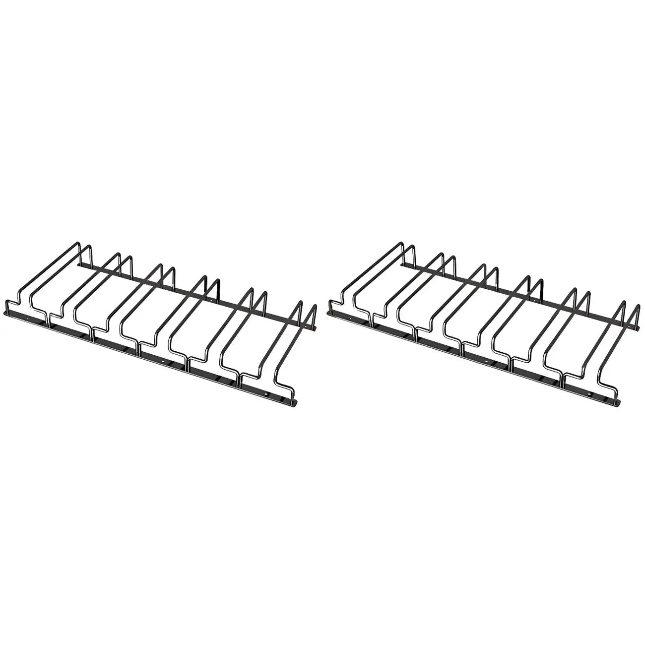 Contemporary Metal Hanging Wine Glass Rack Black