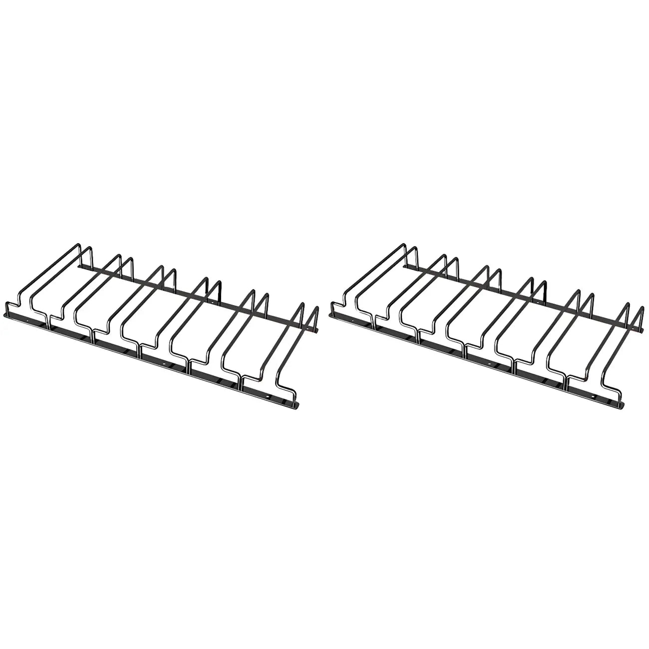 Contemporary Metal Hanging Wine Glass Rack Black