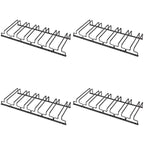 Contemporary Metal Hanging Wine Glass Rack Black