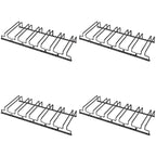 Contemporary Metal Hanging Wine Glass Rack Black