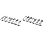 Contemporary Metal Hanging Wine Glass Rack Black