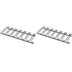 Contemporary Metal Hanging Wine Glass Rack Black